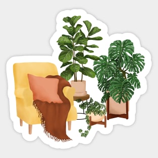 Plants interior Sticker